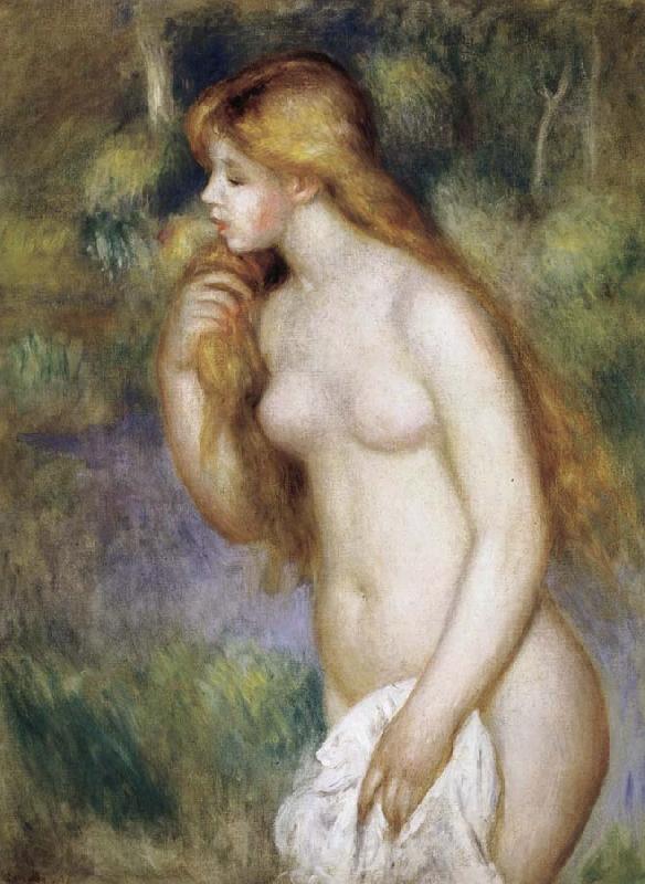 Pierre Renoir Bather Standing Spain oil painting art